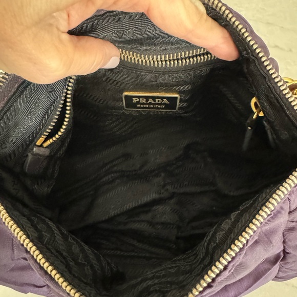 Prada nylon eggplant shoulder bag - Picture 7 of 8